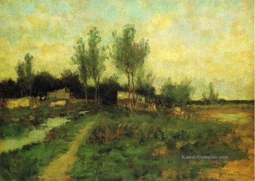  Twachtman Maler - Land Weg Impressionist Landschaft John Henry Twachtman